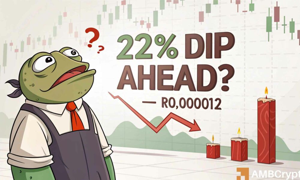 PEPE的22%崩溃可能将很快到来——除非巨大迹象再次逆转!