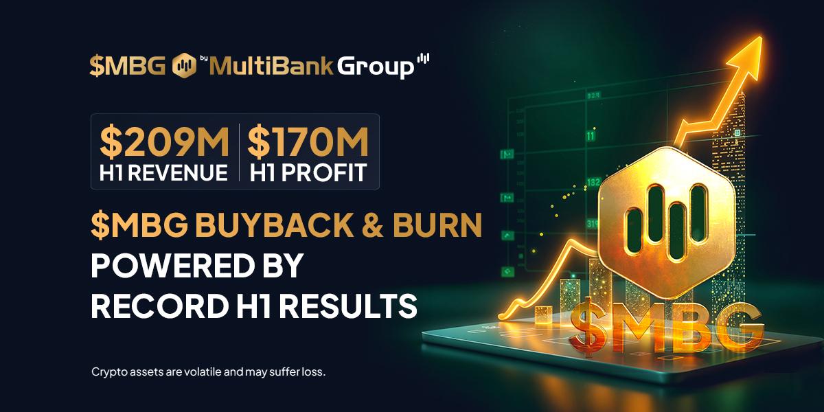 MultiBank Group 上半年营收突破 2.09 亿美元,公布 MBG 回购和销毁计划